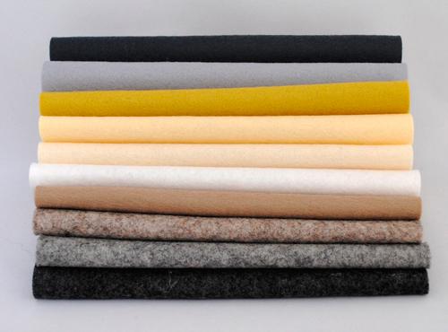 100% Wool felt sheets - 'Modern Neutrals' Collection-Cloud Craft