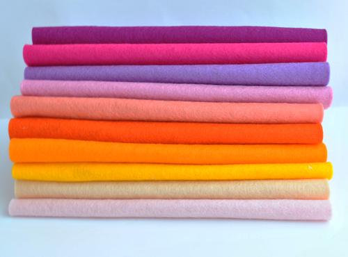 100% Wool felt sheets - 'Waterloo Sunset' Collection-Cloud Craft