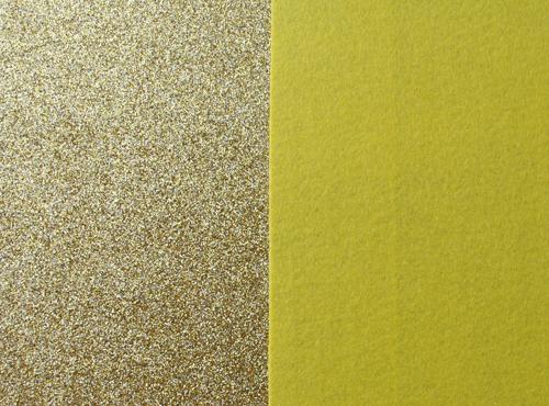 Glitter felt - gold-Cloud Craft